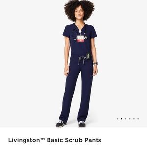 Livingston Basic Scrub Pants. Navy blue scrubs pants like new